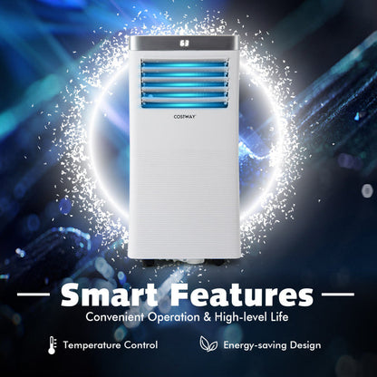 10000 BTU(Ashrae) 3-in-1 Portable Air Conditioner with Remote Control