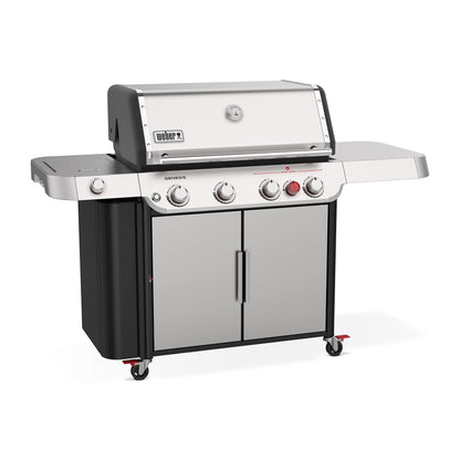 Weber Genesis S-435 Gas Grill, Propane Grill, Stainless Steel BBQ Grill
