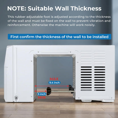 U-Shaped Window Air Conditioner, 10,000 BTU Window AC Unit Cools Up to 450 Sq. Ft for Bedroom/Living Room