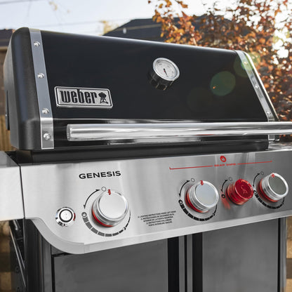 Weber Genesis E-325 Gas Grill for Outdoor Cooking, Natural Gas, Black