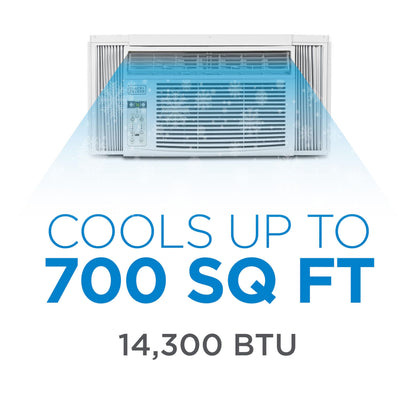Window Air Conditioner 14300 BTU, BD145WT6, White