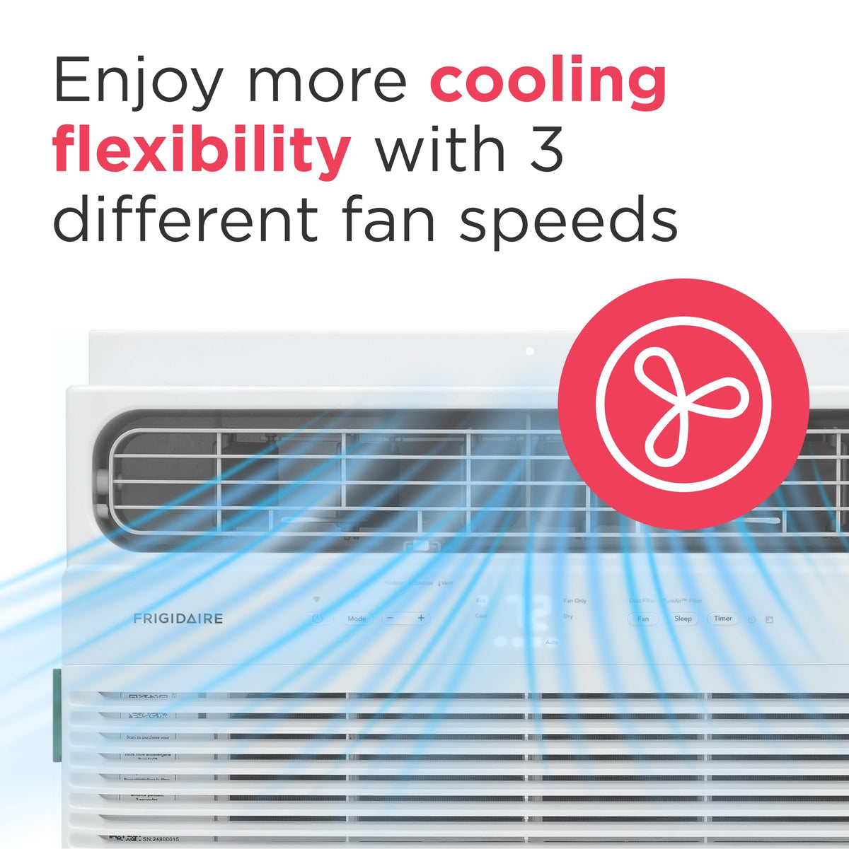 10,000 BTU Smart Window Air Conditioner with Wi-Fi, Cools Up to 450 Sq. Ft., Remote Control, Quiet Operation