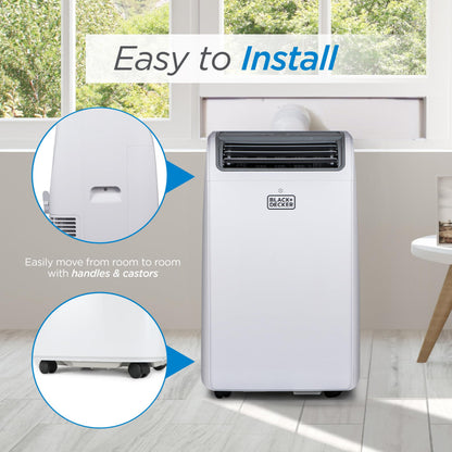 BLACK+DECKER Smart Portable Air Conditioner with Heat, 14,000 BTU, White