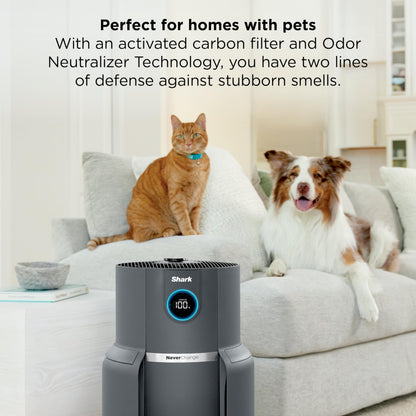 NeverChange Air Purifier Max with Odor Neutralizer, HP302, Dove