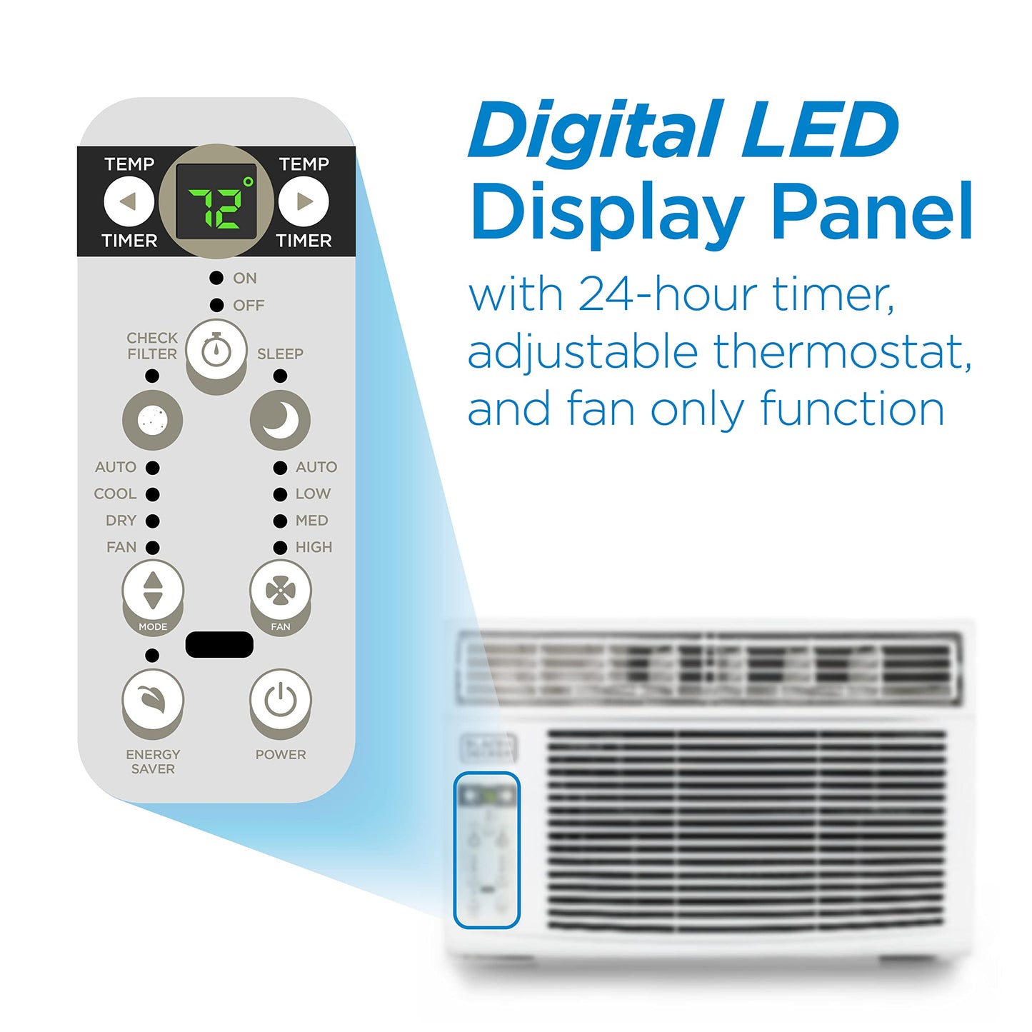 Window Air Conditioner 14300 BTU, BD145WT6, White