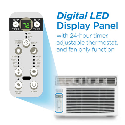 Window Air Conditioner 14300 BTU, BD145WT6, White