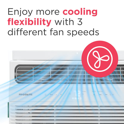 8,000 BTU Smart Window Air Conditioner with Wi-Fi, Cools Up to 350 Sq. Ft., Remote Control, Quiet Operation