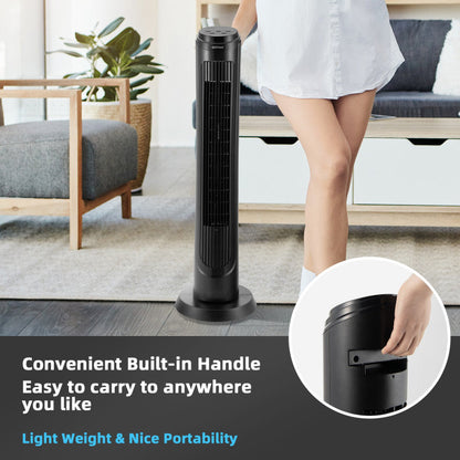 40 Inch Tower Fan with Remote 75˚ Oscillating Fan with 3 Wind Modes and 4 Wind Speeds