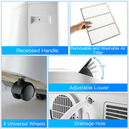 12000 BTU(Ashrae) Portable Air Conditioner with Smart App Control