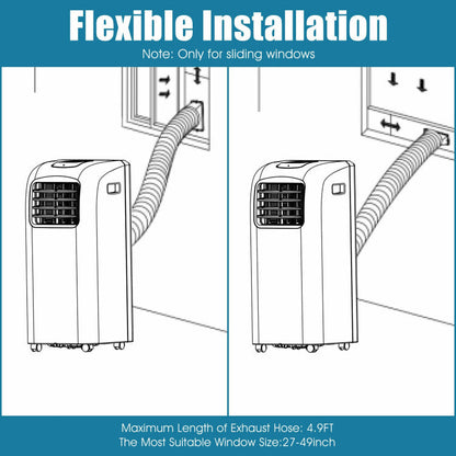 8000 BTU Portable Air Conditioner with Dehumidifier Function